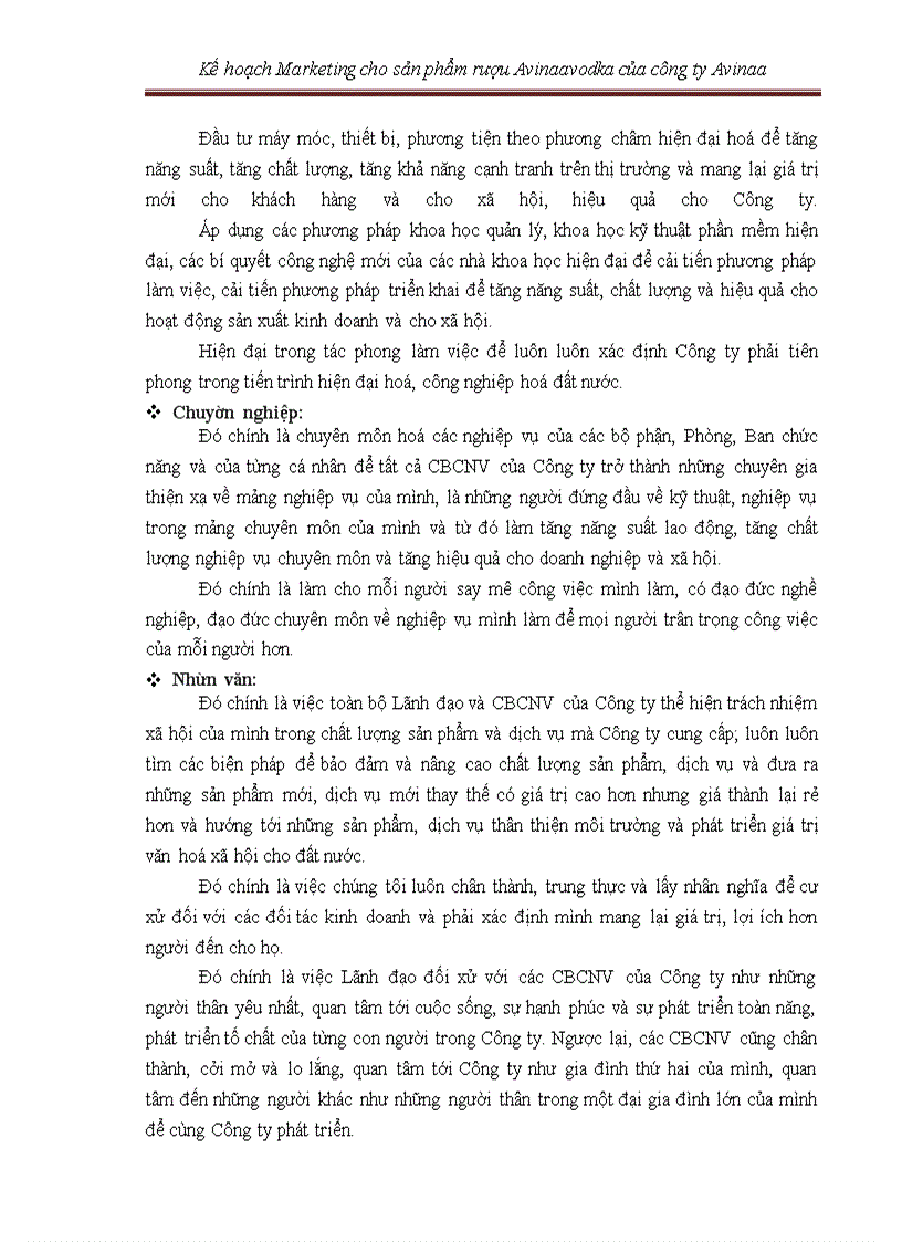 image for page Kế hoạch marketing cho sản phẩm rượu avinaaavodka của công ty avinaa hà nội – 05