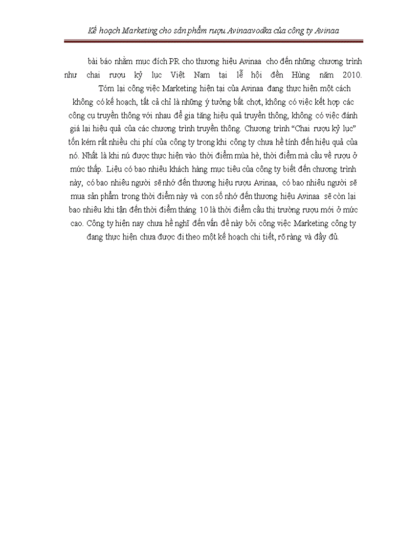image for page Kế hoạch marketing cho sản phẩm rượu avinaaavodka của công ty avinaa hà nội – 05