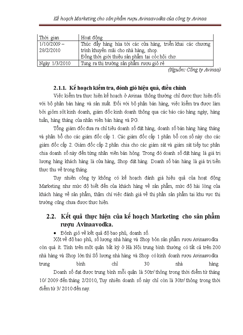 image for page Kế hoạch marketing cho sản phẩm rượu avinaaavodka của công ty avinaa hà nội – 05