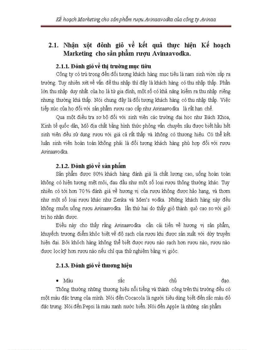 image for page Kế hoạch marketing cho sản phẩm rượu avinaaavodka của công ty avinaa hà nội – 05
