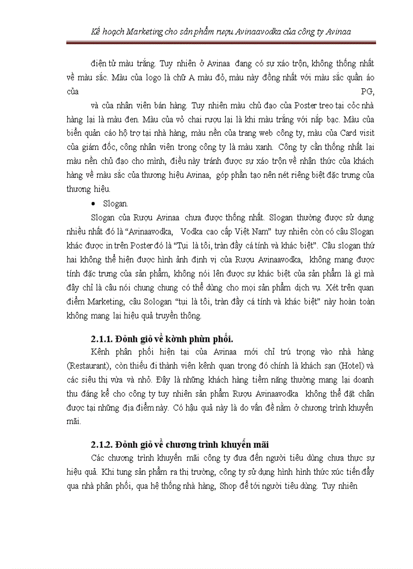 image for page Kế hoạch marketing cho sản phẩm rượu avinaaavodka của công ty avinaa hà nội – 05