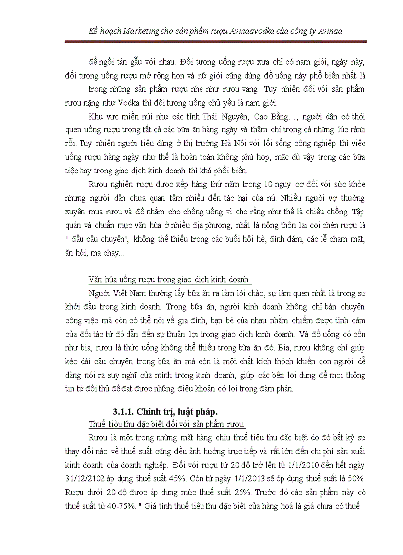 image for page Kế hoạch marketing cho sản phẩm rượu avinaaavodka của công ty avinaa hà nội – 05