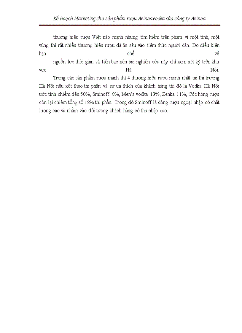image for page Kế hoạch marketing cho sản phẩm rượu avinaaavodka của công ty avinaa hà nội – 05