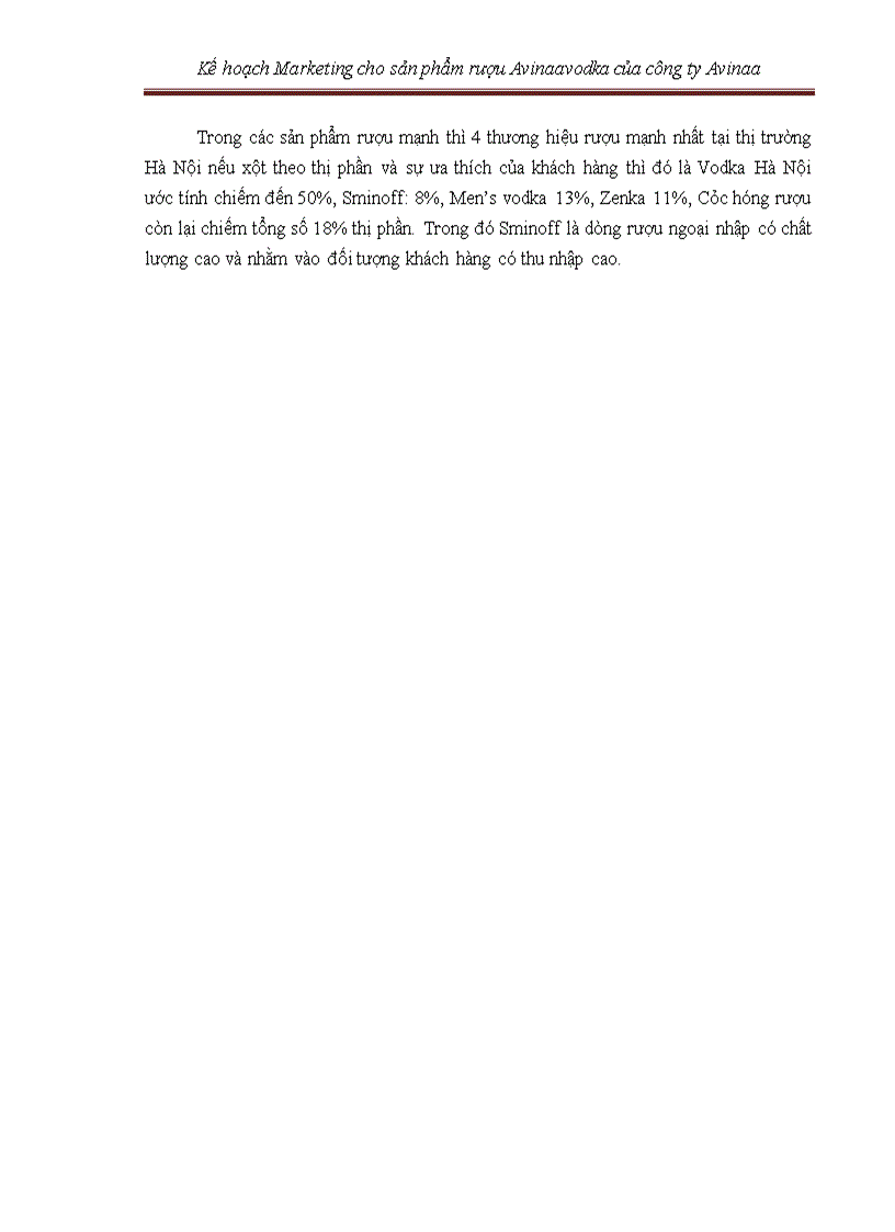 image for page Kế hoạch marketing cho sản phẩm rượu avinaaavodka của công ty avinaa hà nội – 05