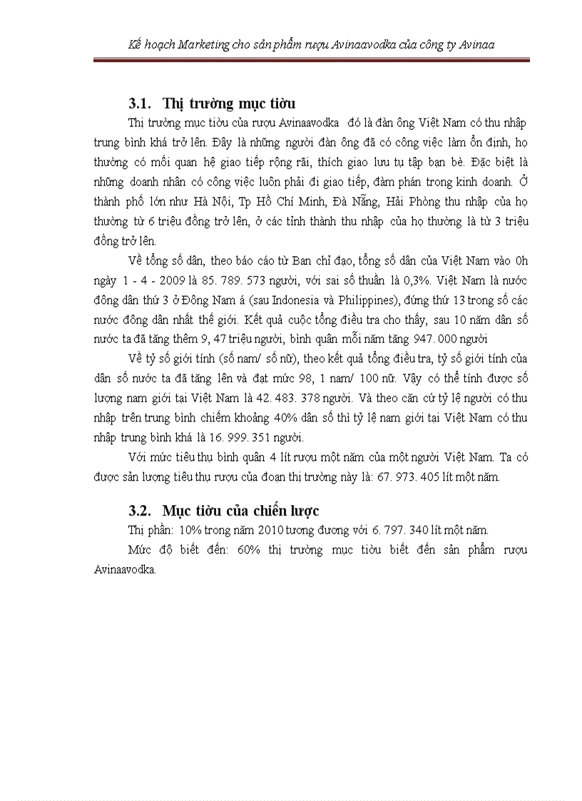 image for page Kế hoạch marketing cho sản phẩm rượu avinaaavodka của công ty avinaa hà nội – 05