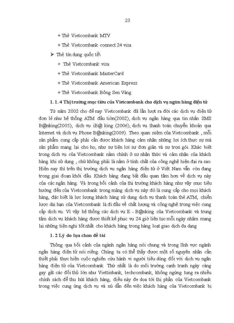 image for page Nghiên cứu hành vi khách hàng sử dụng dịch vụ ngân hàng điện tử của vietcombank trên địa bàn hà nôi