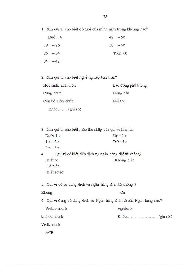 image for page Nghiên cứu hành vi khách hàng sử dụng dịch vụ ngân hàng điện tử của vietcombank trên địa bàn hà nôi
