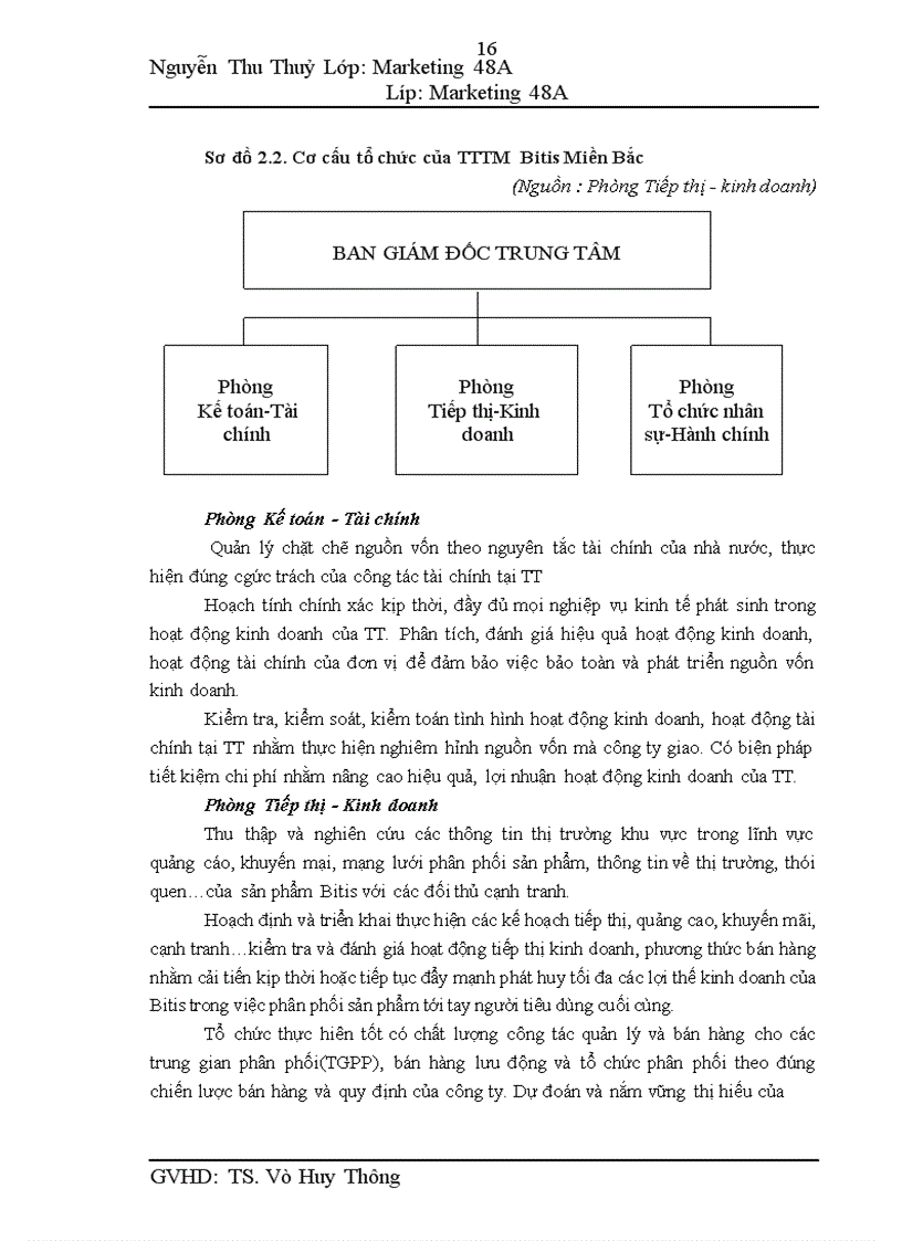 image for page Quản trị kênh phân phối tại trung tâm Bitis miền Bắc
