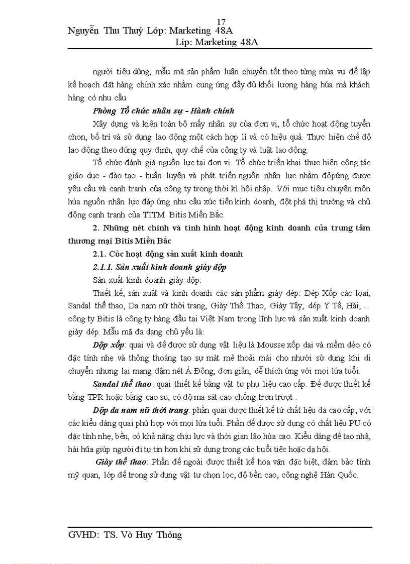 image for page Quản trị kênh phân phối tại trung tâm Bitis miền Bắc