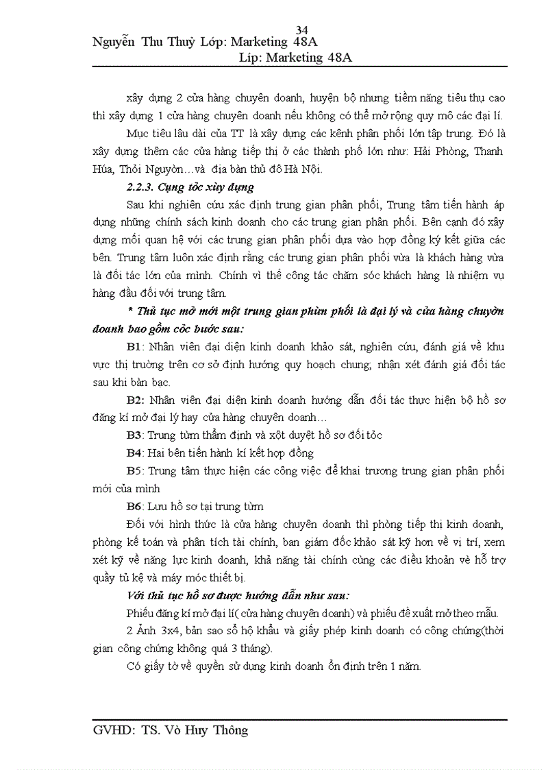 image for page Quản trị kênh phân phối tại trung tâm Bitis miền Bắc