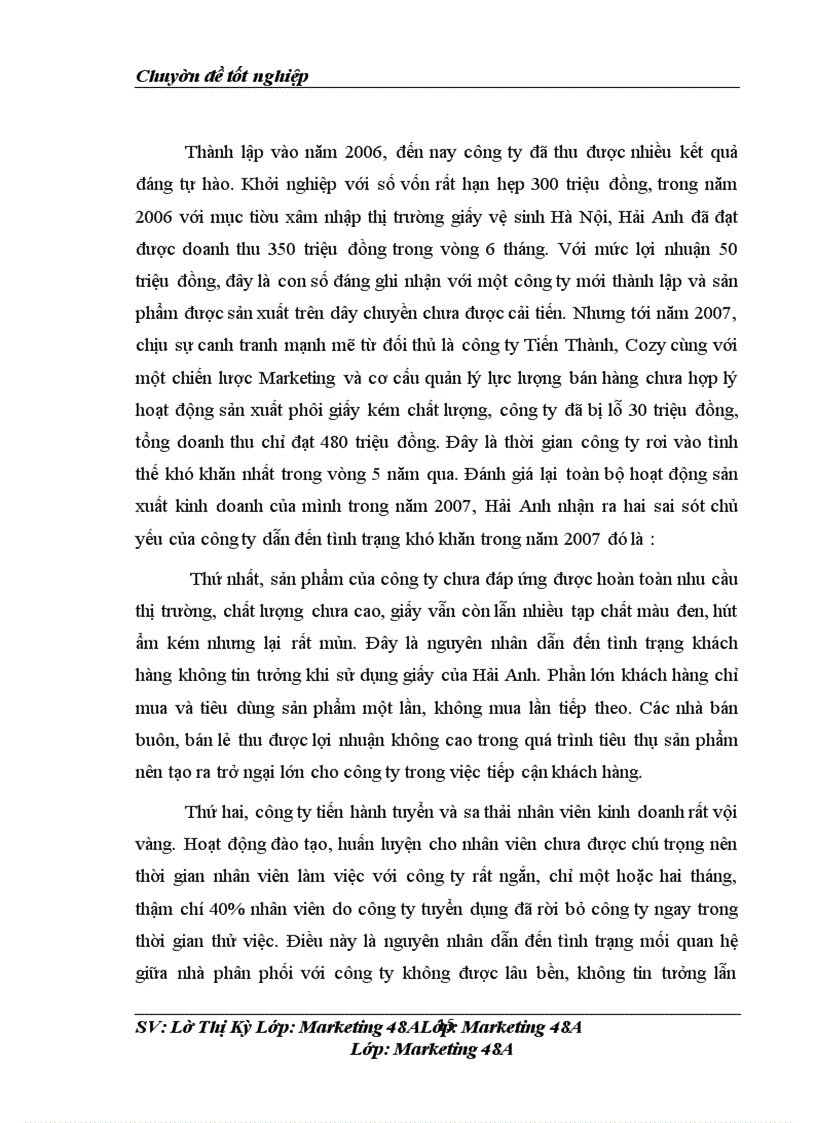 image for page Phân tích tình hình hiện tại về sản xuất kinh doanh của công ty TNHH Quốc tế Hải Anh.