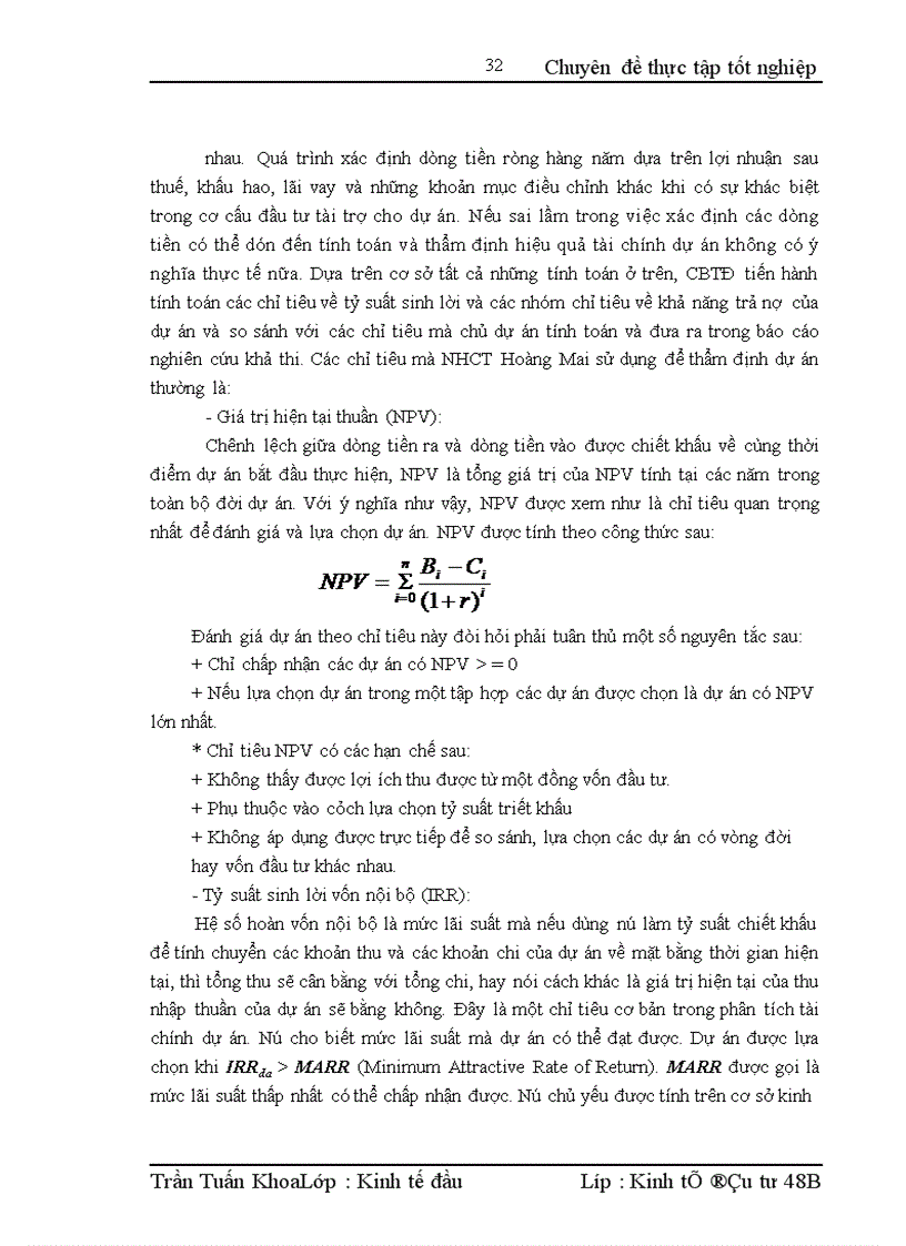 image for page Nâng cao chất lượng thẩm định tài chính dự án tại Ngân hàng Công thương Hoàng Mai