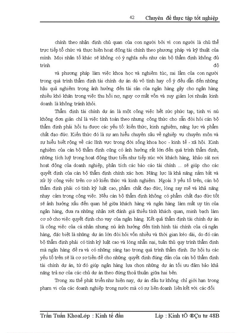 image for page Nâng cao chất lượng thẩm định tài chính dự án tại Ngân hàng Công thương Hoàng Mai