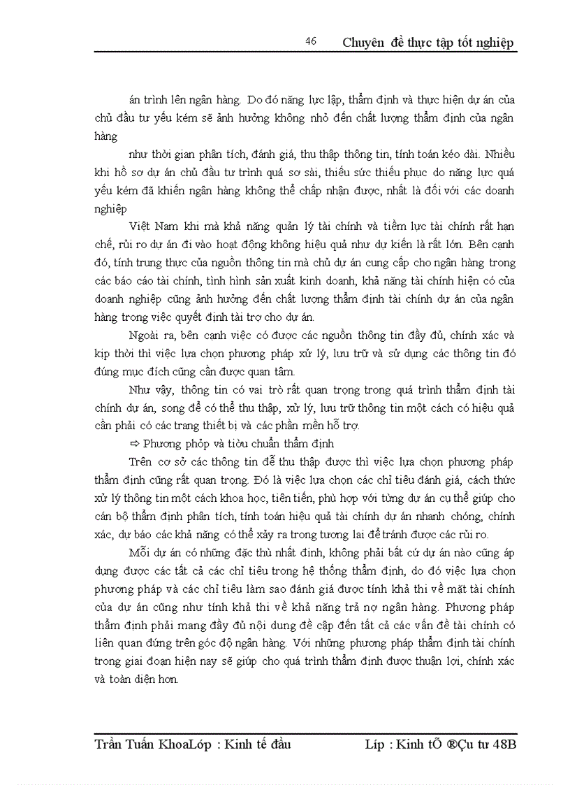 image for page Nâng cao chất lượng thẩm định tài chính dự án tại Ngân hàng Công thương Hoàng Mai