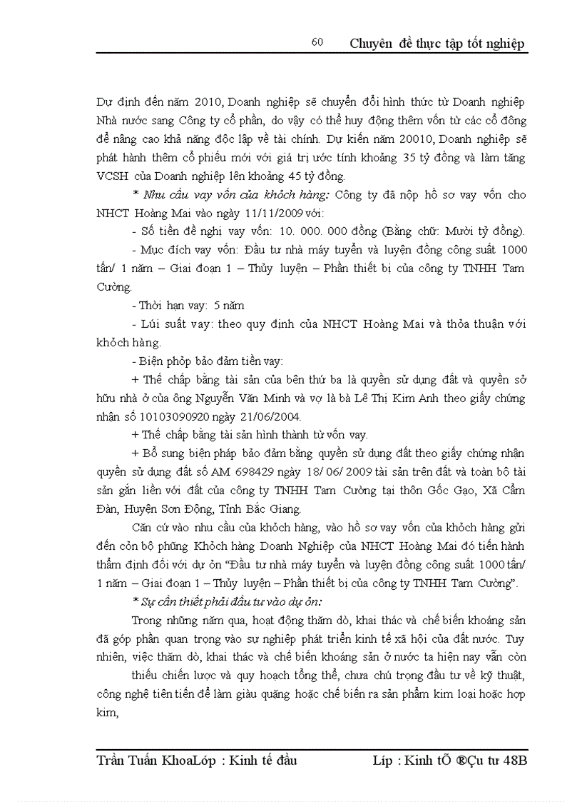 image for page Nâng cao chất lượng thẩm định tài chính dự án tại Ngân hàng Công thương Hoàng Mai