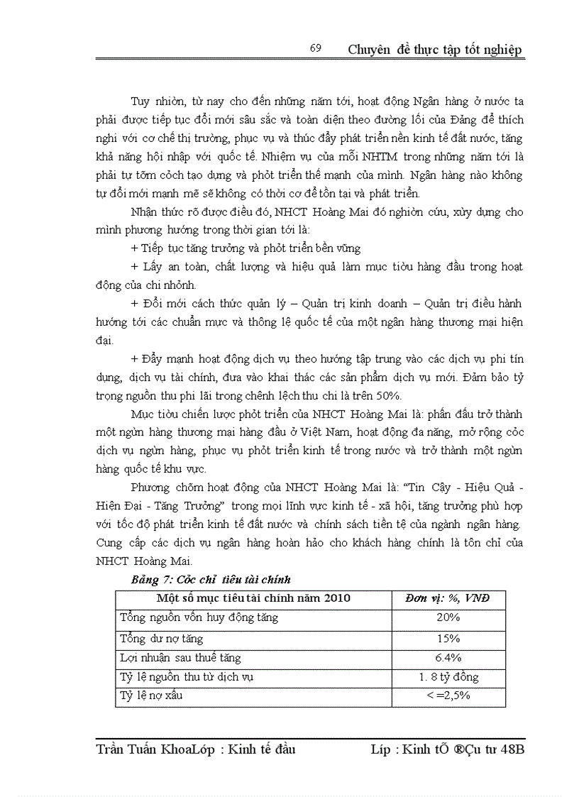 image for page Nâng cao chất lượng thẩm định tài chính dự án tại Ngân hàng Công thương Hoàng Mai