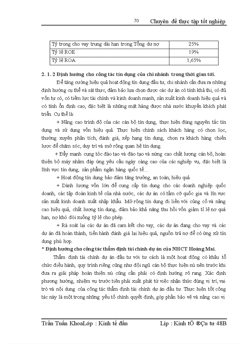 image for page Nâng cao chất lượng thẩm định tài chính dự án tại Ngân hàng Công thương Hoàng Mai
