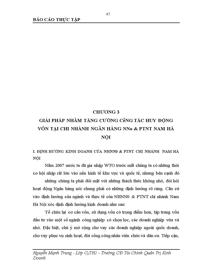image for page Giải pháp tăng cường công tác huy động vốn tại chi nhánh NHNo &PTNT Nam Hà Nội