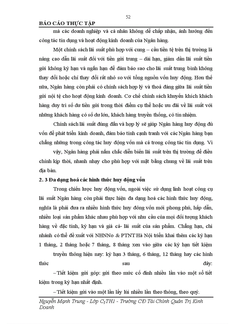 image for page Giải pháp tăng cường công tác huy động vốn tại chi nhánh NHNo &PTNT Nam Hà Nội