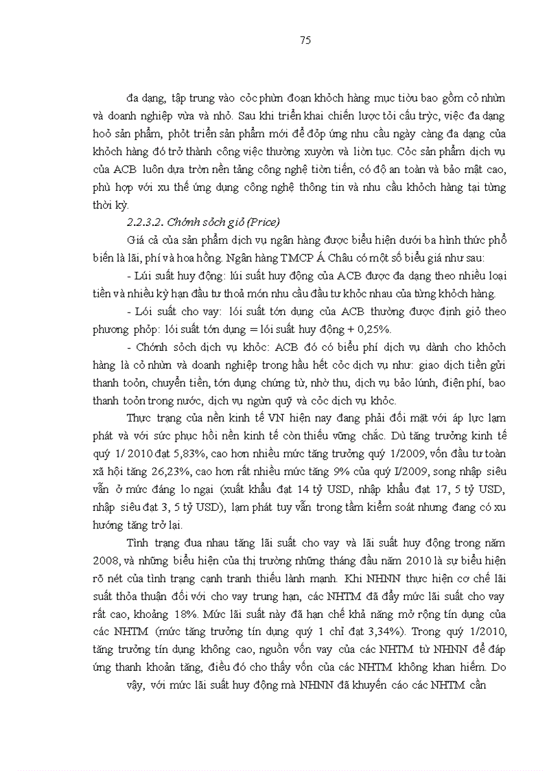 image for page Thực trạng và các giải pháp marketing nhằm phát triển khách hàng cá nhân của ngân hàng Á Châu (ACB)