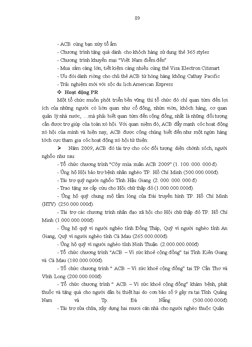 image for page Thực trạng và các giải pháp marketing nhằm phát triển khách hàng cá nhân của ngân hàng Á Châu (ACB)