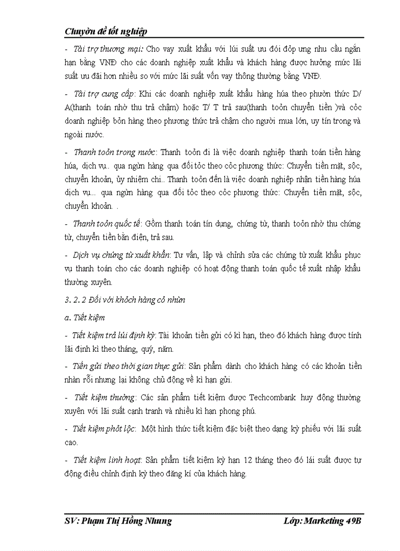 image for page Chất lượng dịch vụ khách hàng tại Phòng giao dịch của chi nhánh Techcombank số 15- Đào Duy Từ- Hoàn Kiếm-Hà Nội