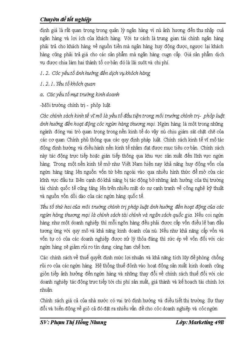 image for page Chất lượng dịch vụ khách hàng tại Phòng giao dịch của chi nhánh Techcombank số 15- Đào Duy Từ- Hoàn Kiếm-Hà Nội