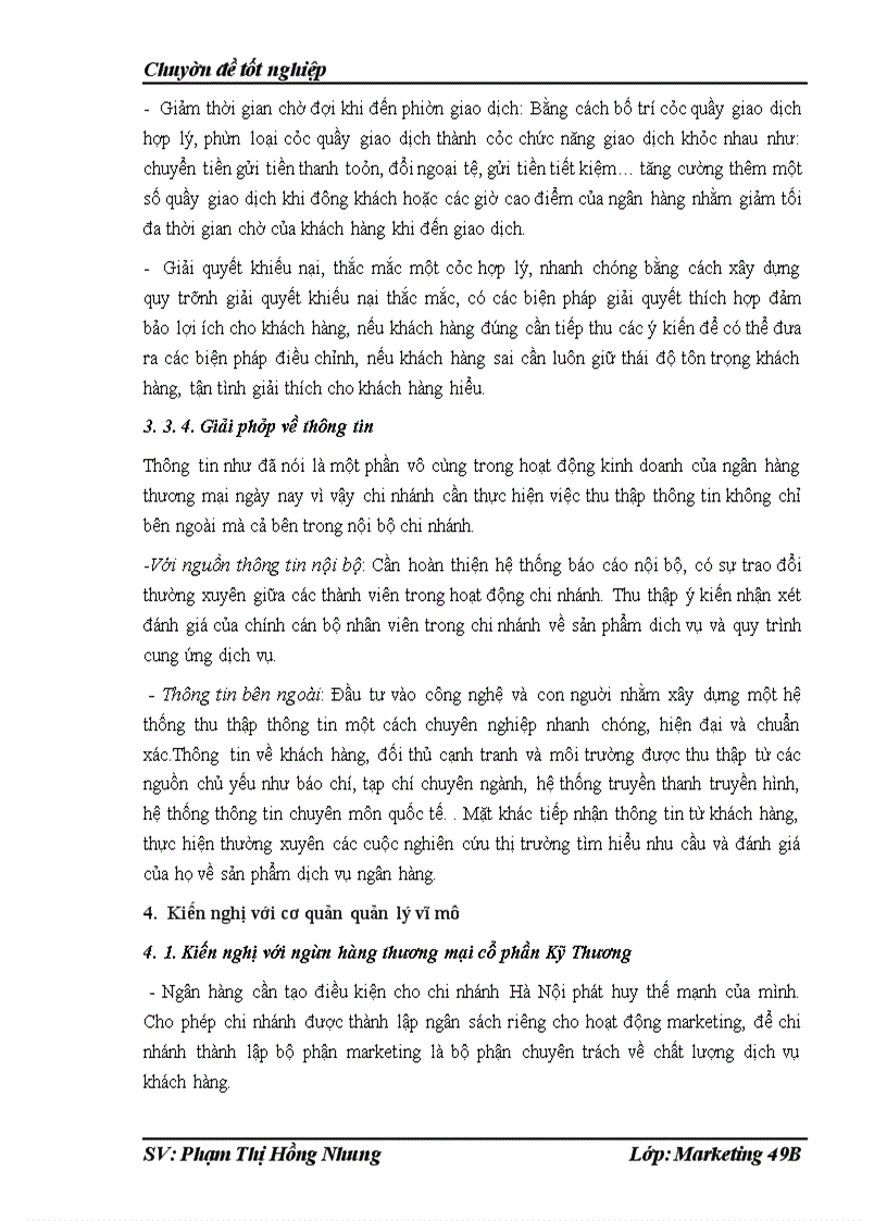 image for page Chất lượng dịch vụ khách hàng tại Phòng giao dịch của chi nhánh Techcombank số 15- Đào Duy Từ- Hoàn Kiếm-Hà Nội