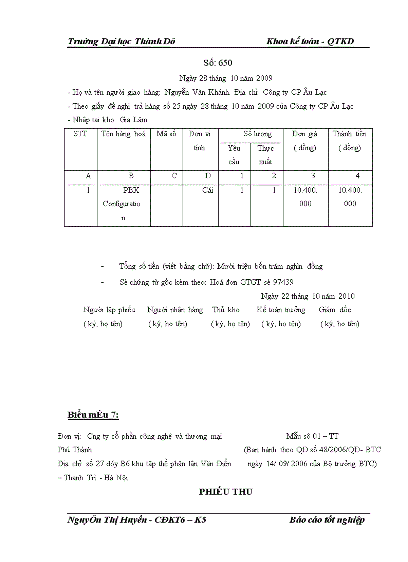 image for page Hoàn thiện công tác kế toán bán hàng và xác dịnh kết quả kinh doanh tại công ty cổ phần công nghệ và thương mại Phú Thành
