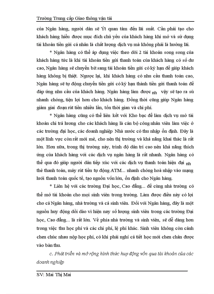 image for page Công tác huy động vốn tại Sở giao dịch I Ngân hàng thương mại Nam Việt thực trạng và giải pháp