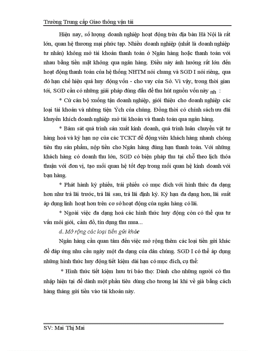 image for page Công tác huy động vốn tại Sở giao dịch I Ngân hàng thương mại Nam Việt thực trạng và giải pháp
