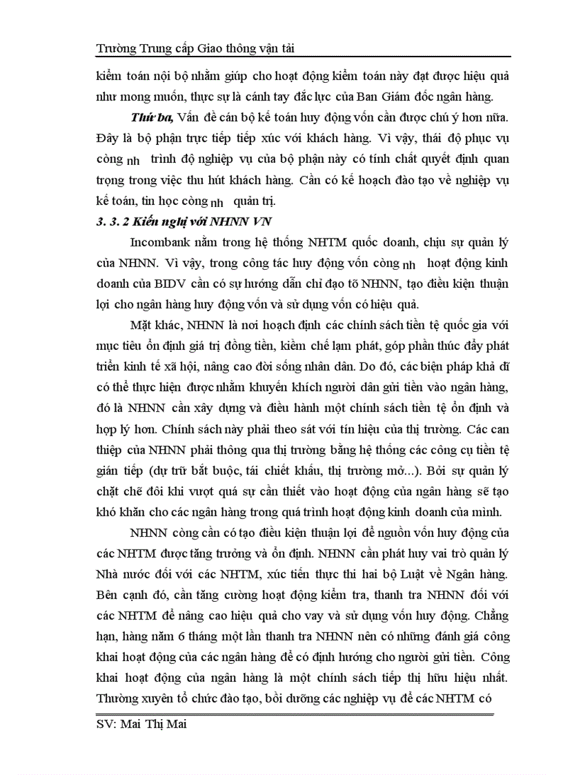 image for page Công tác huy động vốn tại Sở giao dịch I Ngân hàng thương mại Nam Việt thực trạng và giải pháp