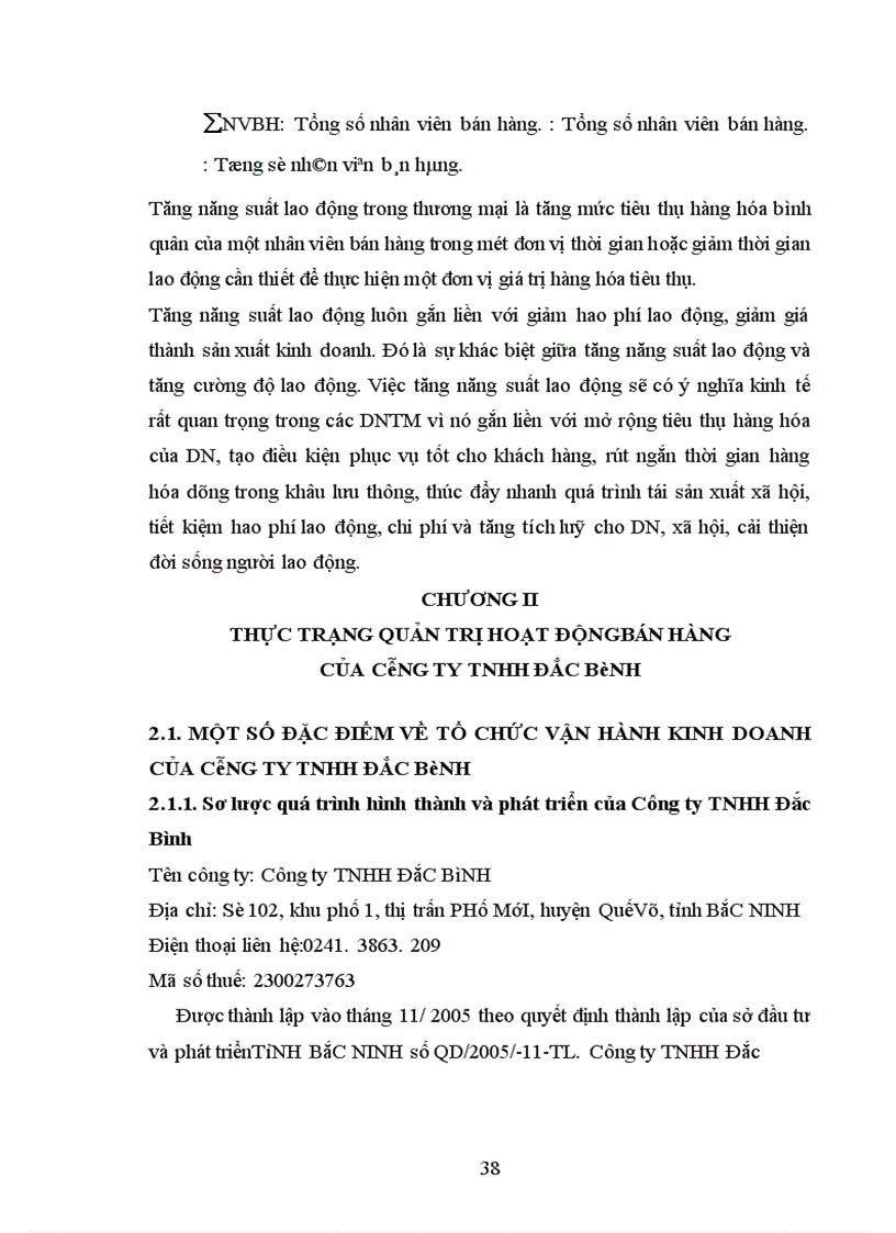 image for page Một số giải pháp nhằm hoàn thiện công tác quản trị bán hàng ở Công ty TNHH Đắc Bình