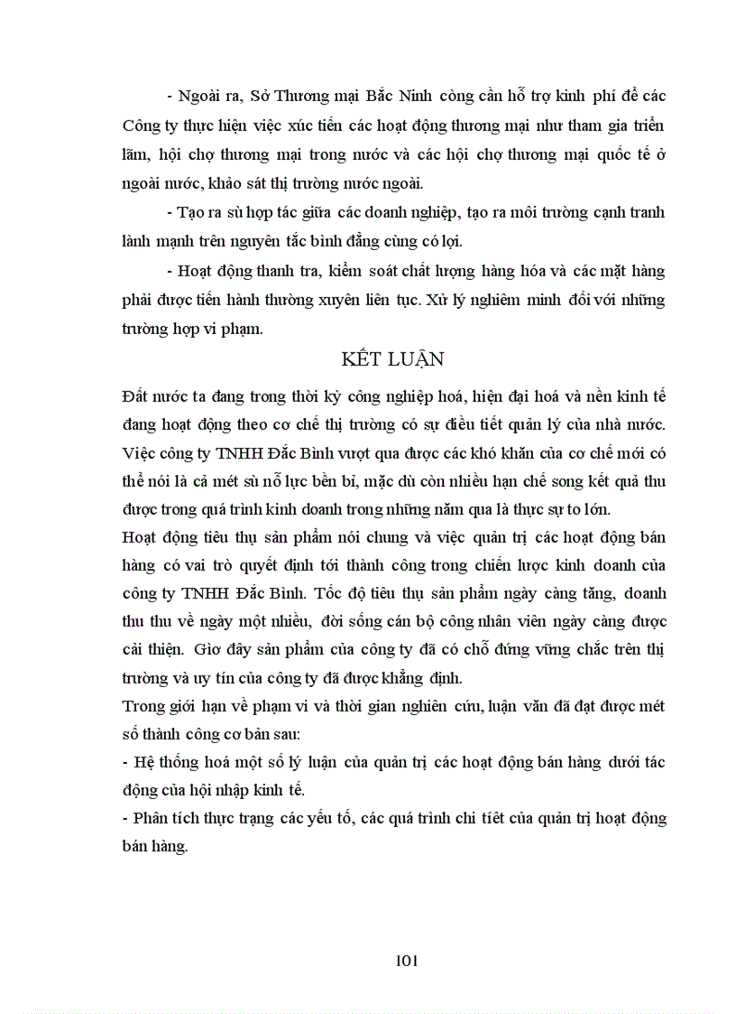 image for page Một số giải pháp nhằm hoàn thiện công tác quản trị bán hàng ở Công ty TNHH Đắc Bình