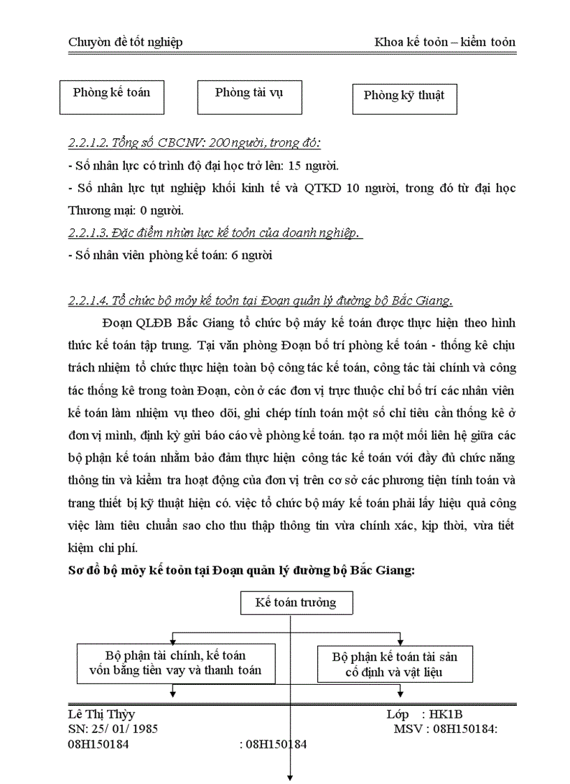 image for page Phân tích chi phí tiền lương tại Đoạn quản lý đường bộ Bắc Giang