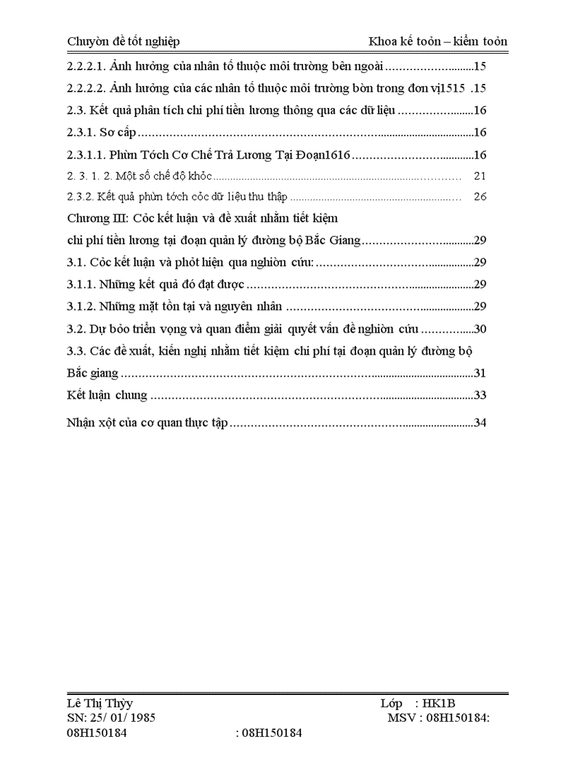 image for page Phân tích chi phí tiền lương tại Đoạn quản lý đường bộ Bắc Giang