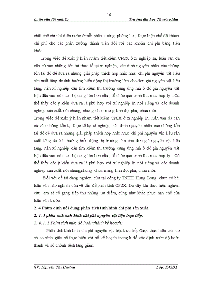 image for page Phân tích tình hình chi phí sản xuất tại công ty TNHH Hưng Long