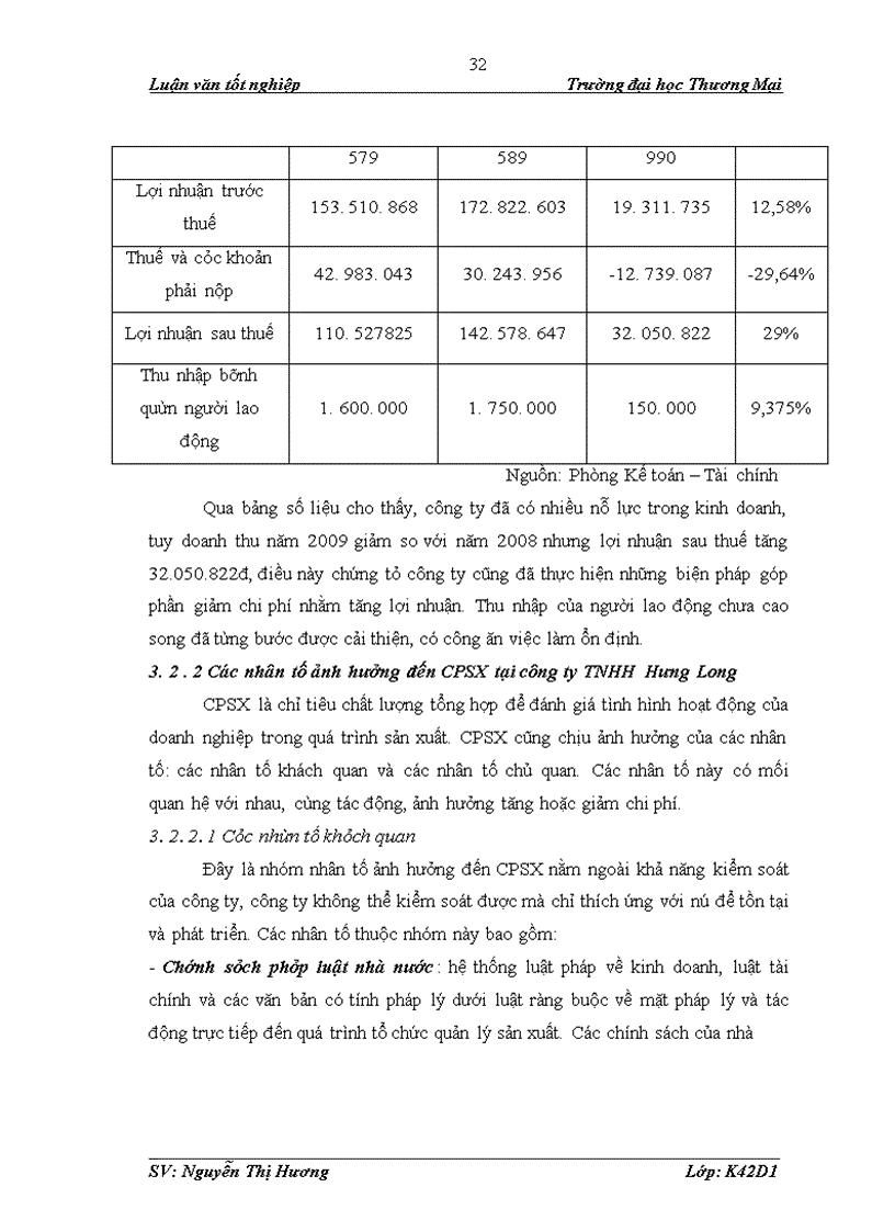 image for page Phân tích tình hình chi phí sản xuất tại công ty TNHH Hưng Long