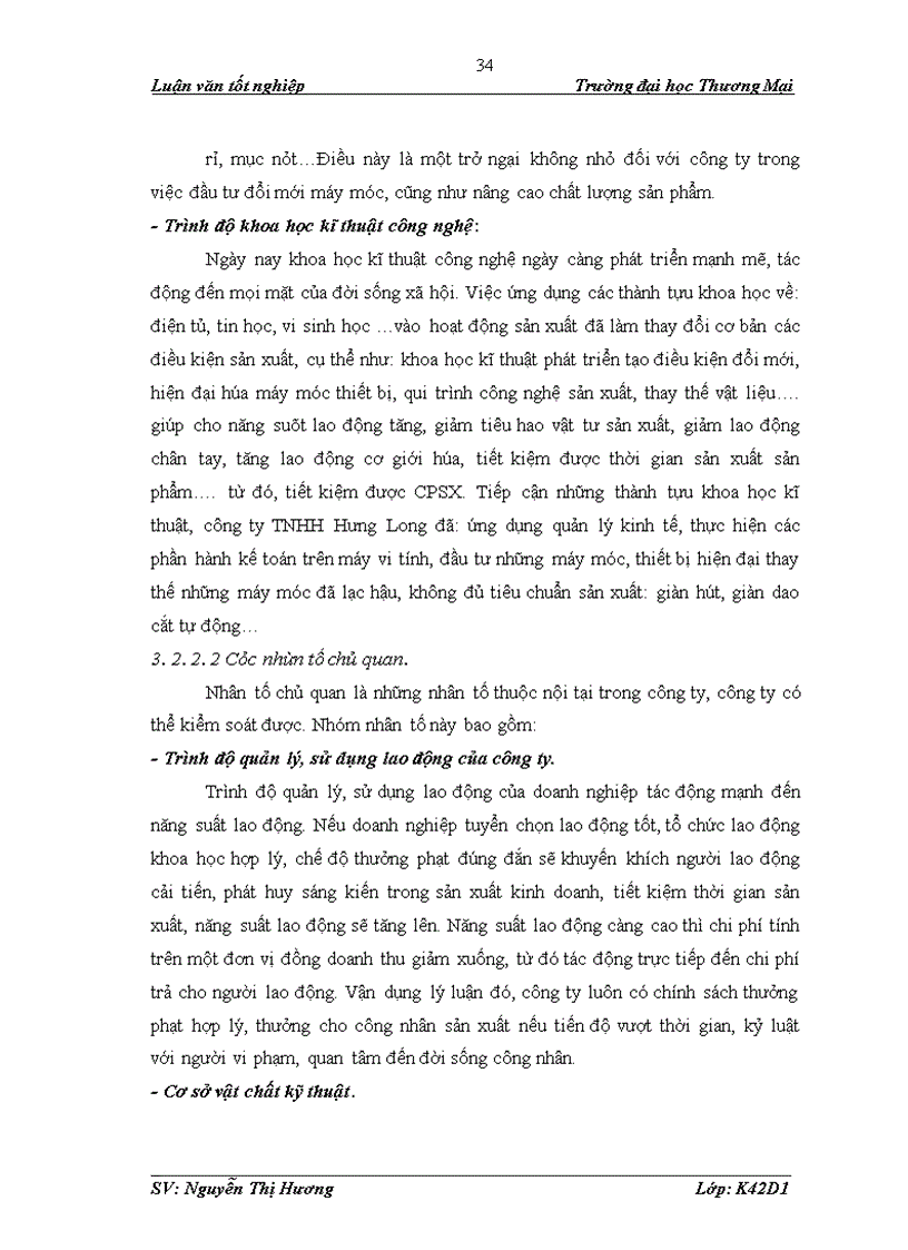 image for page Phân tích tình hình chi phí sản xuất tại công ty TNHH Hưng Long