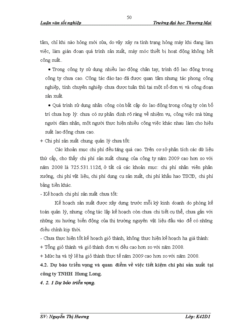 image for page Phân tích tình hình chi phí sản xuất tại công ty TNHH Hưng Long