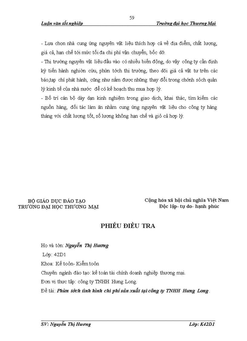 image for page Phân tích tình hình chi phí sản xuất tại công ty TNHH Hưng Long