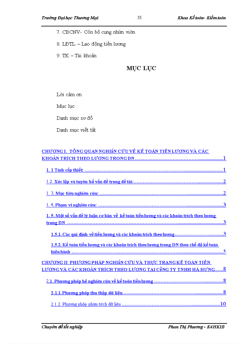 image for page Kế toán tiền lương và các khỏan trích theo lương tại công ty TNHH Hà Hưng