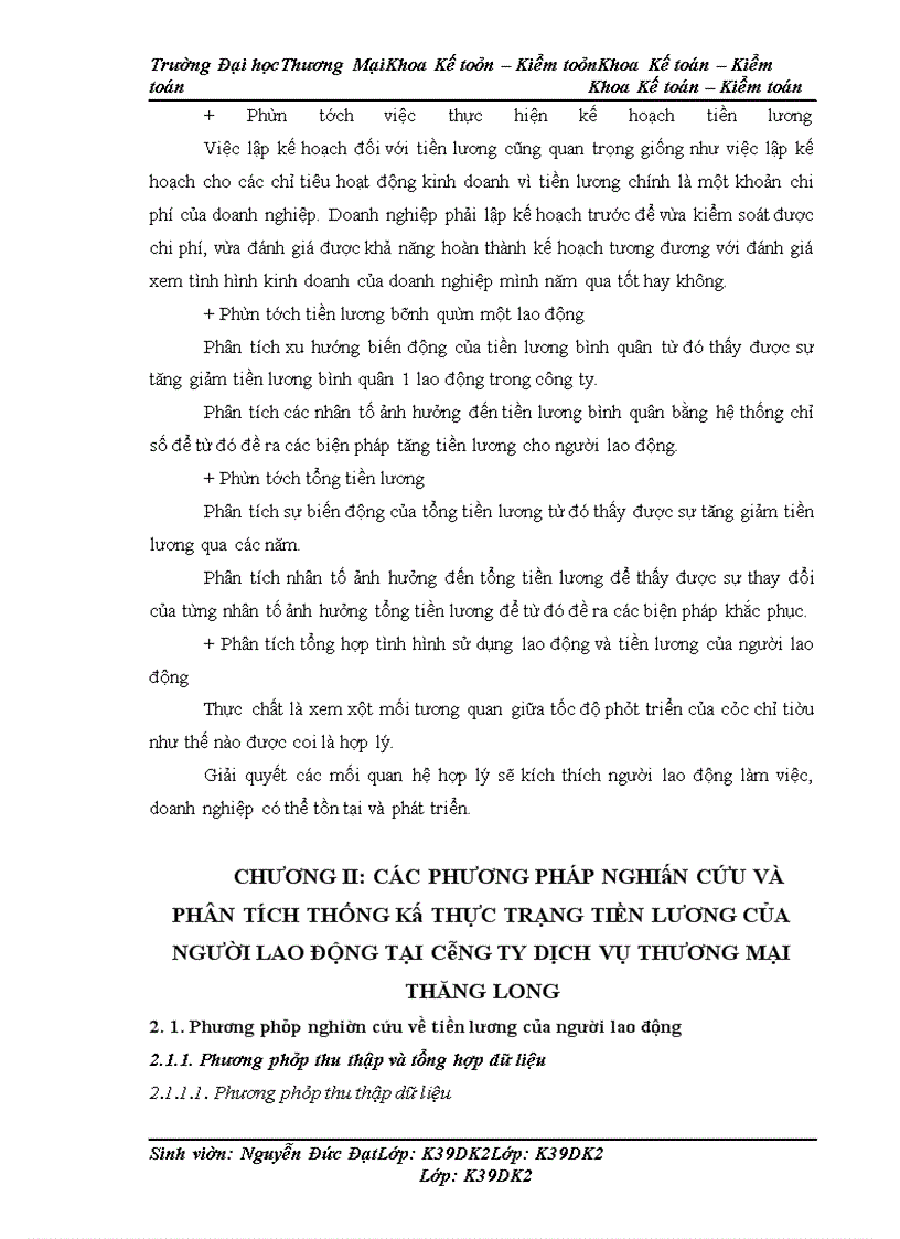 image for page Phương pháp nghiên cứu và phân tích thống kê thực trạng tiền lương của người lao động tại Công ty Dịch vụ Thương mại Thăng Long.