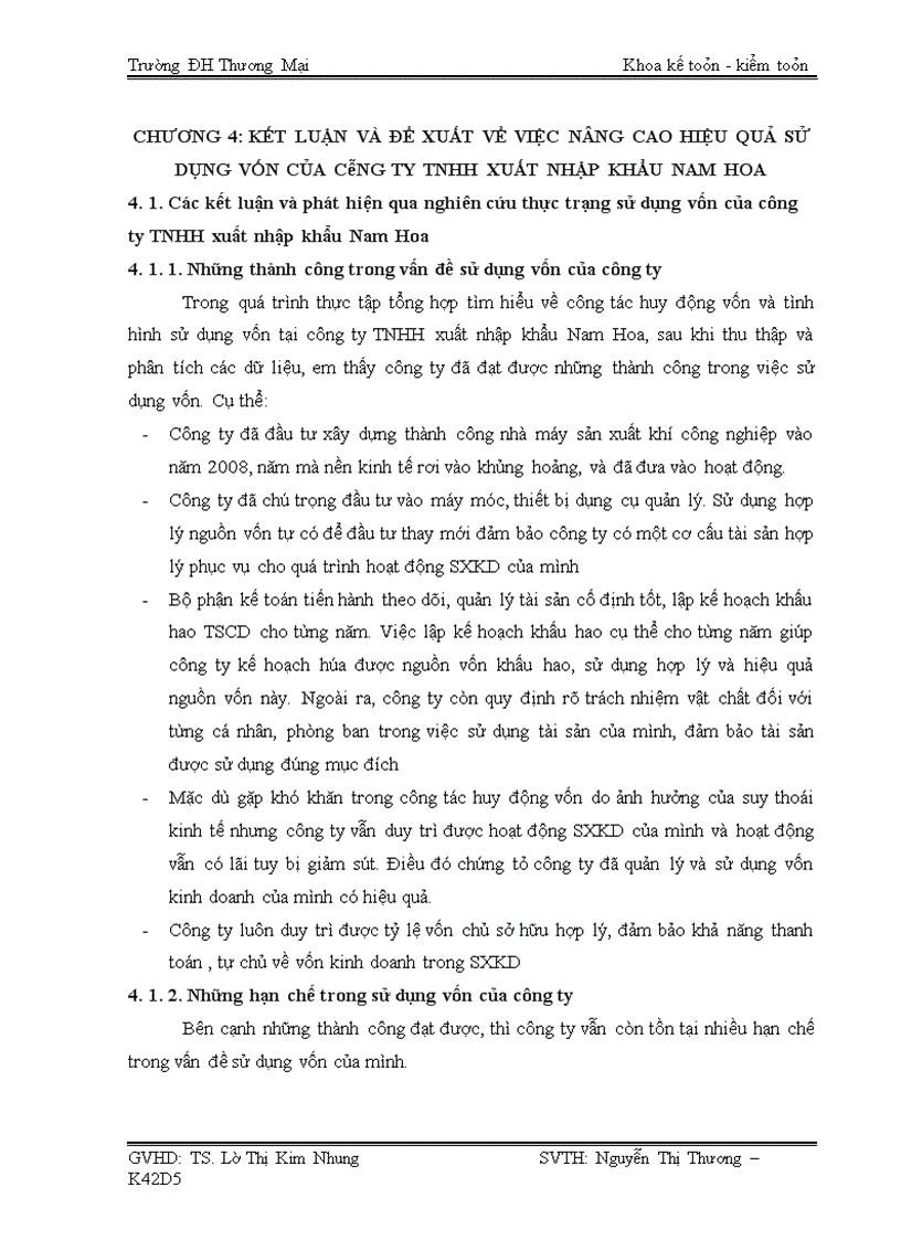 image for page Giải pháp nhằm nâng cao hiệu quả sử dụng vốn tại công ty TNHH xuất nhập khẩu Nam Hoa
