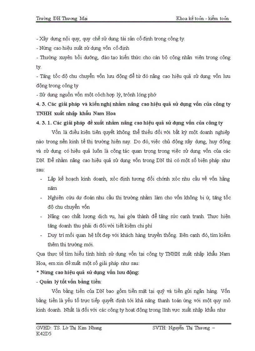 image for page Giải pháp nhằm nâng cao hiệu quả sử dụng vốn tại công ty TNHH xuất nhập khẩu Nam Hoa