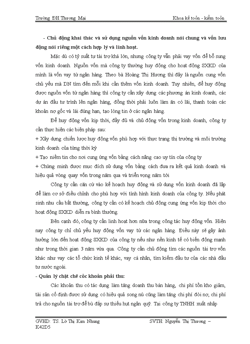 image for page Giải pháp nhằm nâng cao hiệu quả sử dụng vốn tại công ty TNHH xuất nhập khẩu Nam Hoa