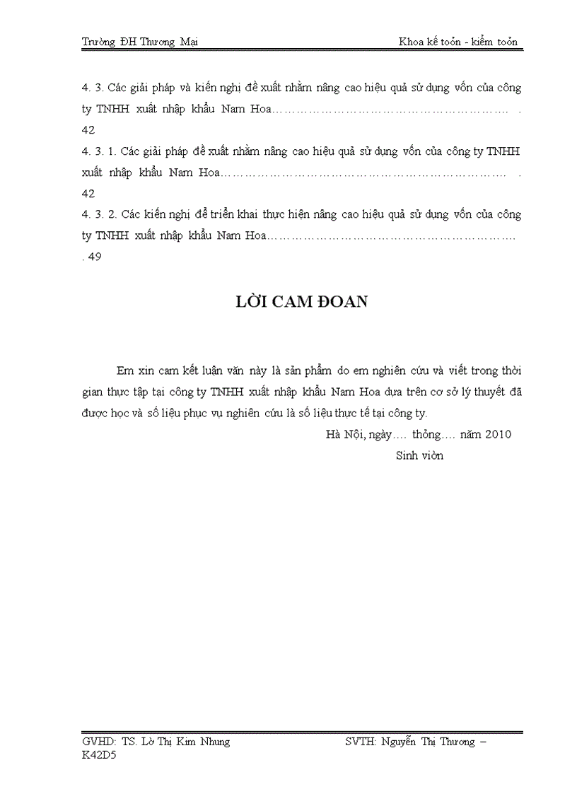 image for page Giải pháp nhằm nâng cao hiệu quả sử dụng vốn tại công ty TNHH xuất nhập khẩu Nam Hoa