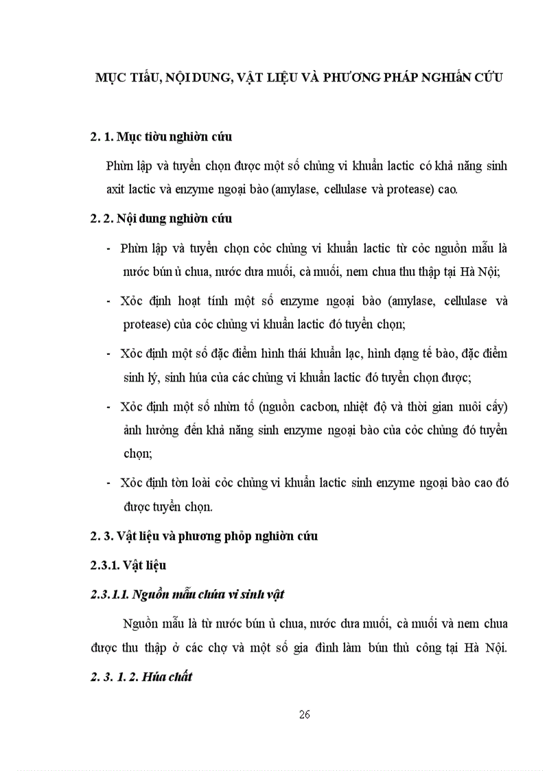 image for page Xác định hoạt tính một số enzyme ngoại bào của vi khuẩn Lactic phân lập từ các sản phẩm lên men truyền thống tại Hà Nội