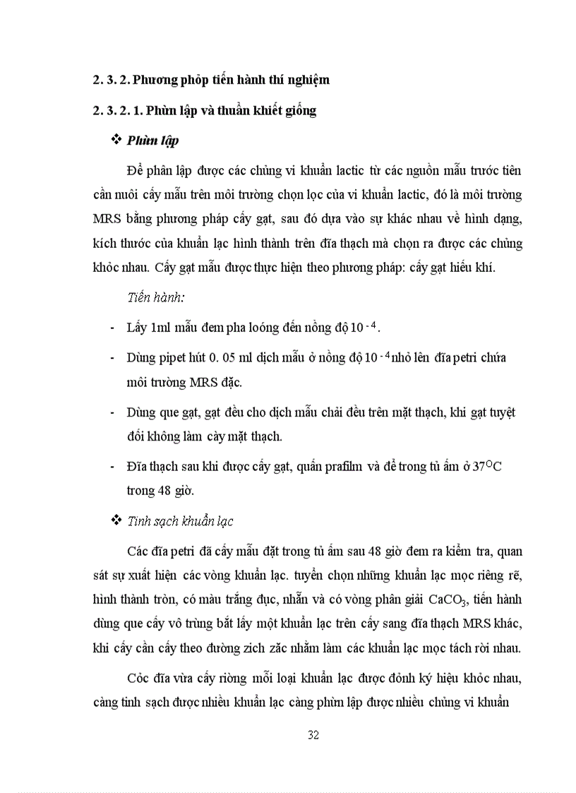 image for page Xác định hoạt tính một số enzyme ngoại bào của vi khuẩn Lactic phân lập từ các sản phẩm lên men truyền thống tại Hà Nội