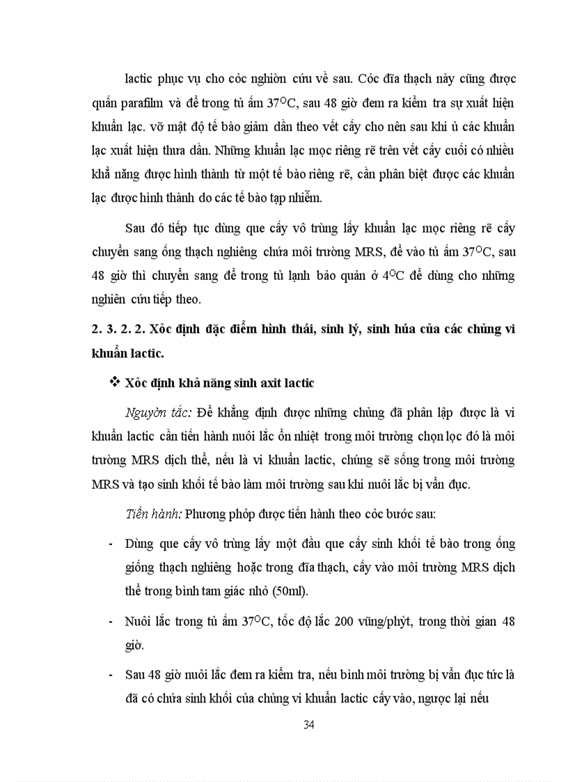 image for page Xác định hoạt tính một số enzyme ngoại bào của vi khuẩn Lactic phân lập từ các sản phẩm lên men truyền thống tại Hà Nội